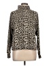 Ann Taylor LOFT Animal Print Brown Turtleneck Sweater Size L - photo 1