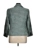 Escada 100% Cupro Tweed Teal Blazer Size EU 46 / US 16 - photo 2