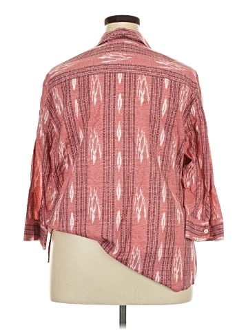 Foxcroft 3/4 Sleeve Button-Down Shirt (view 2)