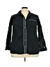Old Navy 100% Cotton Polka Dots Black Long Sleeve Button-Down Shirt Size XXL - photo 1