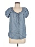 Sanctuary 100% Polyester Blue Short Sleeve Blouse Size M - photo 1
