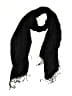 Isa & Stef 100% Rayon Black Scarf One size - photo 1