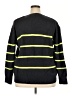 Davi & Dani Stripes Black Pullover Sweater Size 2X - photo 2