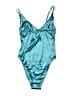 Unbranded Metallic Teal One Piece Swimsuit Size S - photo 2