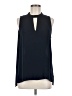 Ann Taylor LOFT 100% Polyester Blue Sleeveless Blouse Size M - photo 1