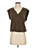 Express Brown Short Sleeve Top Size S - photo 1