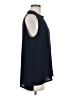 Ann Taylor LOFT 100% Polyester Blue Sleeveless Blouse Size M - photo 4