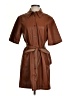 STAUD 100% Polyester Brown Casual Dress Size S - photo 1