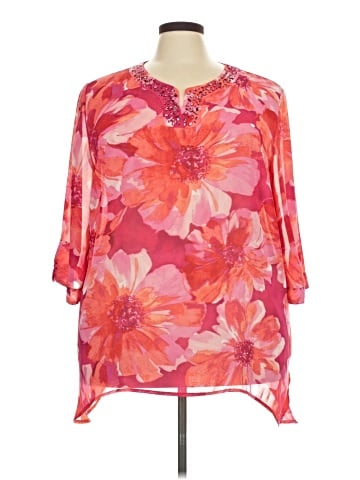 Maggie Barnes 3/4 Sleeve Blouse (view 1)