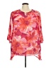 Maggie Barnes 100% Polyester Pink 3/4 Sleeve Blouse Size 2X - photo 1