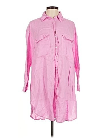 Zara 3/4 Sleeve Button-Down Shirt (view 1)