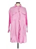 Zara Pink 3/4 Sleeve Button-Down Shirt Size M - photo 1