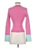 Alice + Olivia Color Block Pink Wool Pullover Sweater Size S - photo 2