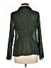 MNG Animal Print Green Long Sleeve Blouse Size 6 - photo 2