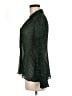 MNG Animal Print Green Long Sleeve Blouse Size 6 - photo 5