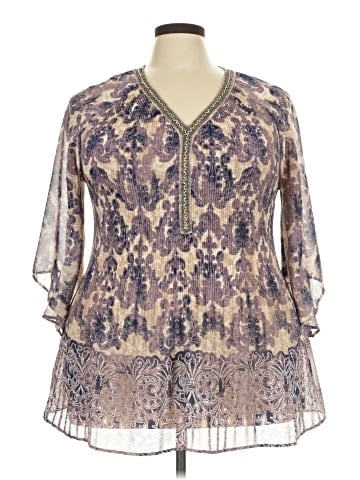 Catherines 3/4 Sleeve Blouse (view 1)