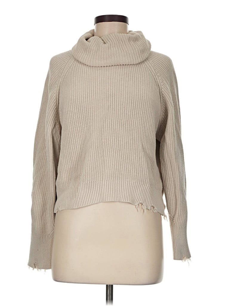 Pre-owned Pistola Turtleneck Sweater In Tan