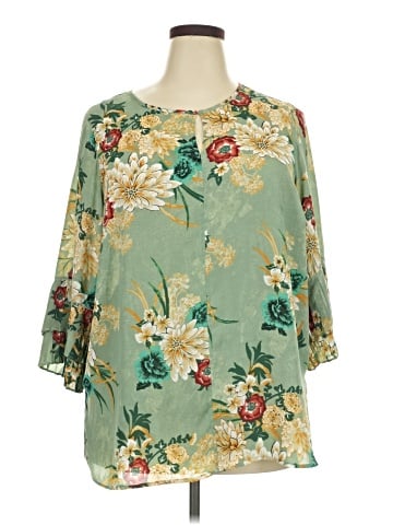 Violet & Claire 3/4 Sleeve Blouse (view 1)