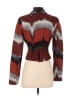 Chen Burkett Chevron-herringbone Red Blazer Size S - photo 2
