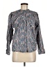 Bishop + Young 100% Cotton Paisley Blue Long Sleeve Blouse Size M - photo 1