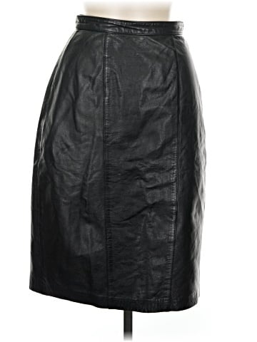 Lord & Taylor Leather Skirt (view 1)