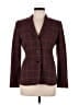 Max Mara Plaid Burgundy Purple Blazer Size 6 - photo 1