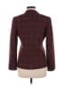 Max Mara Plaid Burgundy Purple Blazer Size 6 - photo 2