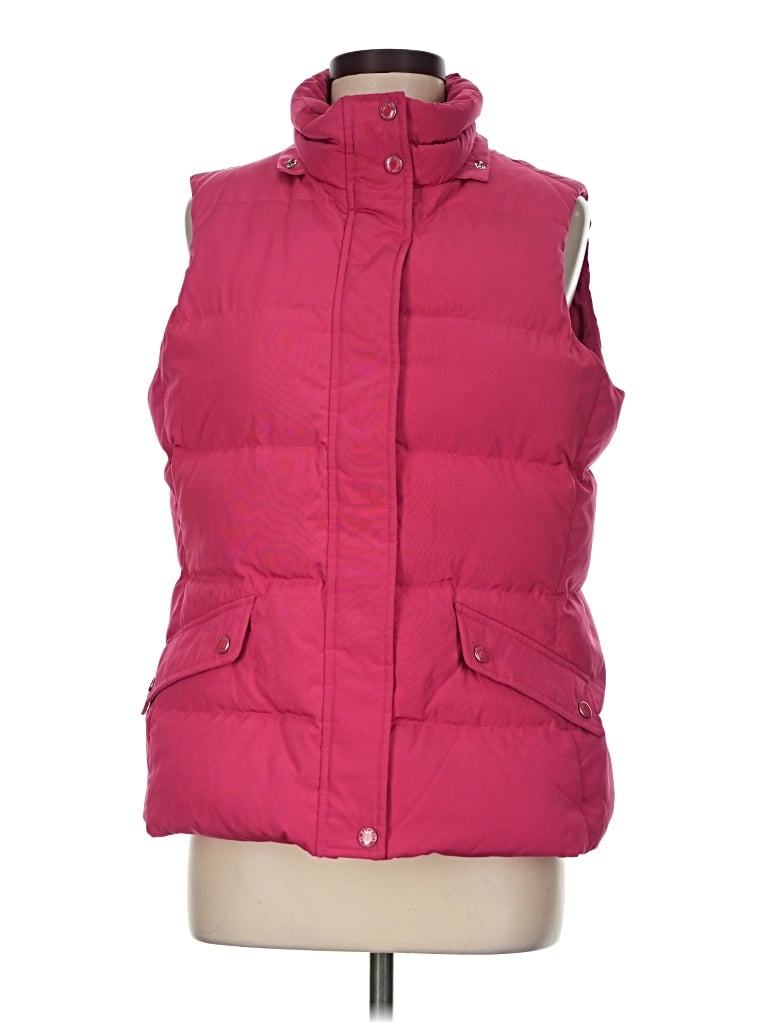 Pre-owned Talbots Vest In Pink