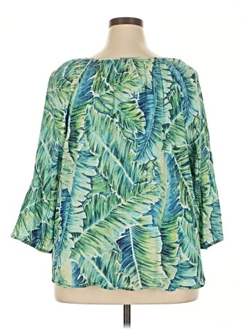 Chaps 3/4 Sleeve Blouse (view 2)