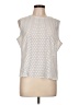 Karen Scott White Sleeveless Blouse Size L - photo 1