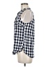 Maurices Checkered-gingham Blue Sleeveless Button-Down Shirt Size M - photo 5