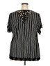 Soma Black Short Sleeve Blouse Size XXL - photo 2