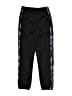 Adidas 100% Polyester Graphic Black Track Pants Size 7 - 8 - photo 1