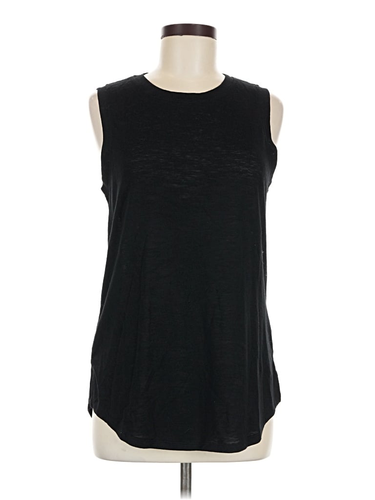 Pre-owned Athleta Sleeveless T-shirt In Black