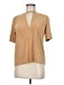 Fab'rik Tan Short Sleeve Blouse Size M - photo 1