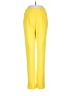 Unbranded 100% Polyester Solid Yellow Casual Pants Size M - photo 1