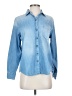Old Navy 100% Cotton Blue Long Sleeve Button-Down Shirt Size S - photo 1