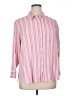 Torrid Stripes Pink 3/4 Sleeve Button-Down Shirt Size Lg Plus (0) - photo 1