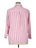 Torrid Stripes Pink 3/4 Sleeve Button-Down Shirt Size Lg Plus (0) - photo 2