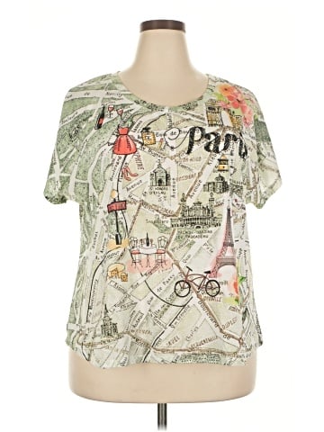 Cj Banks Short Sleeve Blouse (view 1)