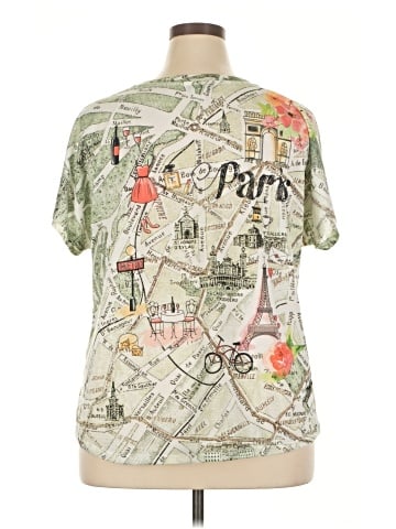 Cj Banks Short Sleeve Blouse (view 2)