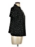 Shein 100% Polyester Polka Dots Black Short Sleeve Blouse Size L - photo 4