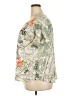 Cj Banks 100% Polyester Graphic Green Short Sleeve Blouse Size 2X - photo 5