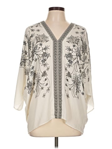 Rose + Olive 3/4 Sleeve Blouse (view 1)