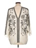 Rose + Olive 100% Polyester Ivory 3/4 Sleeve Blouse Size L - photo 2