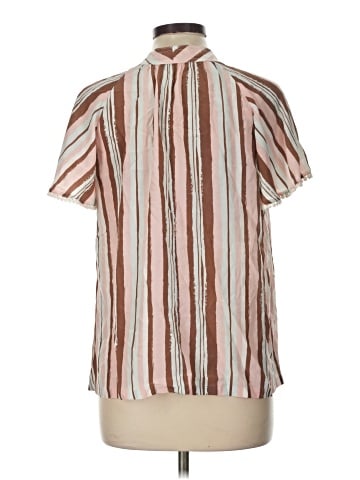 Raoul Short Sleeve Silk Top (view 2)