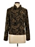T & Company 100% Polyester Paisley Gold Jacket Size 10 - photo 1