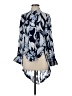 Alexis 100% Viscose Print Blue 3/4 Sleeve Blouse Size S - photo 1