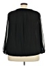CATHERINE Catherine Malandrino 100% Polyester Black 3/4 Sleeve Blouse Size 2X - photo 2