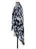 Alexis 100% Viscose Print Blue 3/4 Sleeve Blouse Size S - photo 5